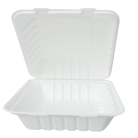 NATURESTAR® Hamburger Bio Lunchbox, rechteckig 1 Karton (500 Stück), 13,5 × 6,5 × 18,5 cm
