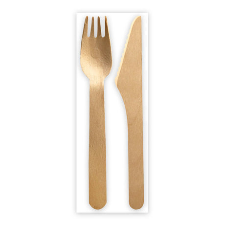 NATURESTAR Holzbesteck-Set Bio Double, 3-teilig