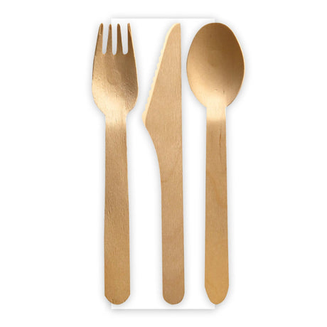 NATURESTAR Holzbesteck-Set Bio Triple, 4-teilig