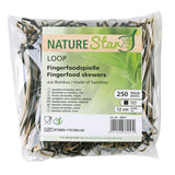 NATURESTAR® Loop Fingerfood Spieße 1 Beutel (250 Stück), 12 cm, schwarz