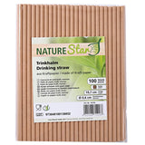 NATURESTAR Papier-Trinkhalme einfarbig, 19,7 cm