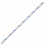 NATURESTAR® Papierstrohhalme, gepunktet 1 Packung (100 Stück), Blau-Weiß