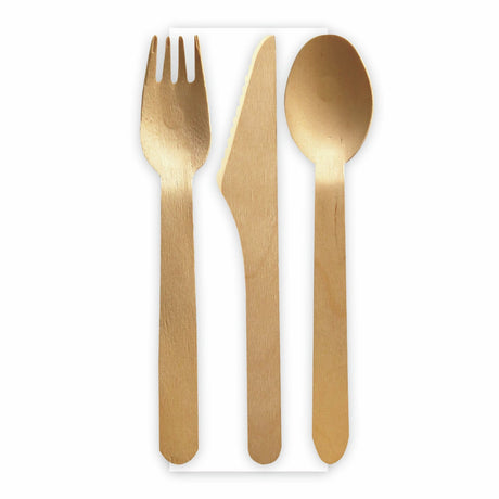 NATURESTAR Picknick Besteck Quad, wachsbeschichtet, 4-teilig