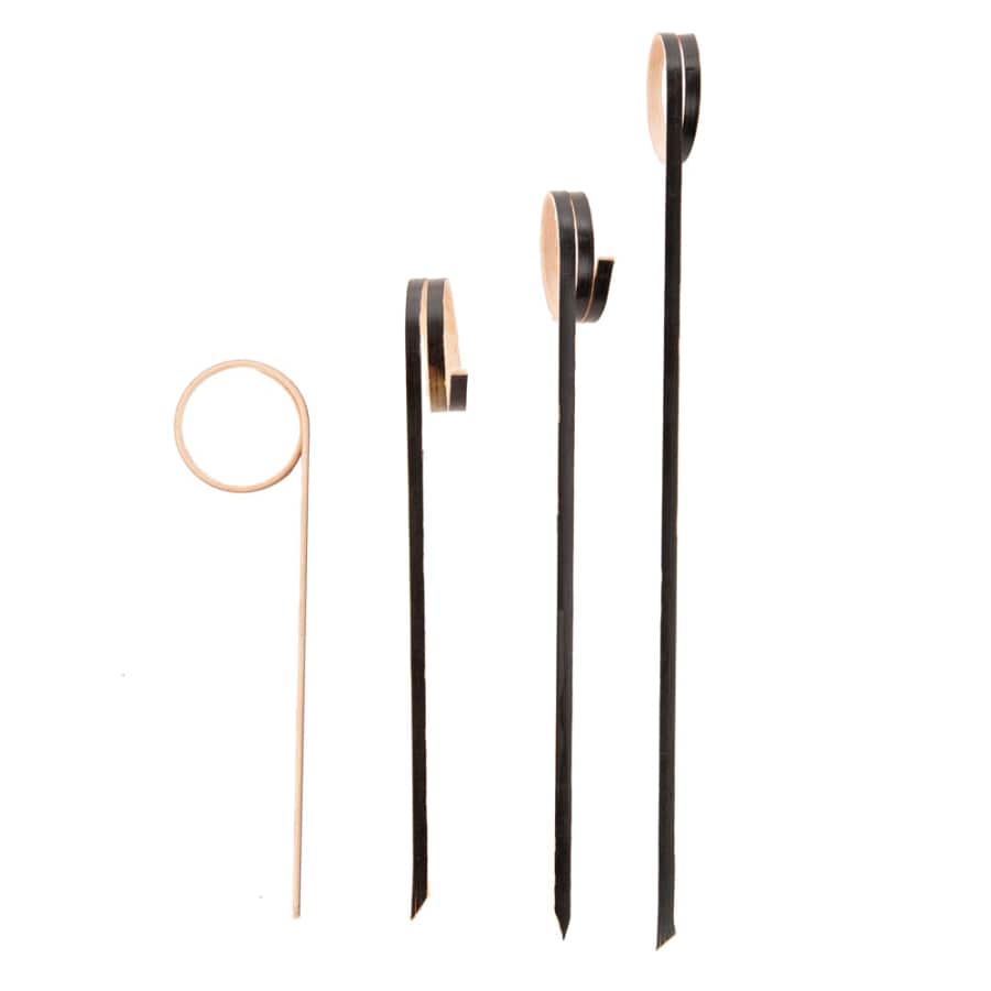 NATURESTAR® Ring Fingerfood Spieße 1 Packung = 100 Stück, 12 cm, schwarz