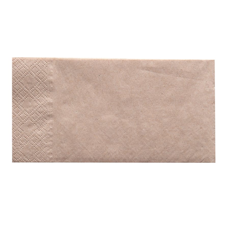 NATURESTAR® Servietten Nature, 2-lagig 1 Karton (8 × 250 Stück), 33 × 33 cm, 1/8 Falz