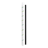 NATURESTAR® Strohhalm aus Papier, Ø 6 mm 1 Packung (100 Stück), Schwarz