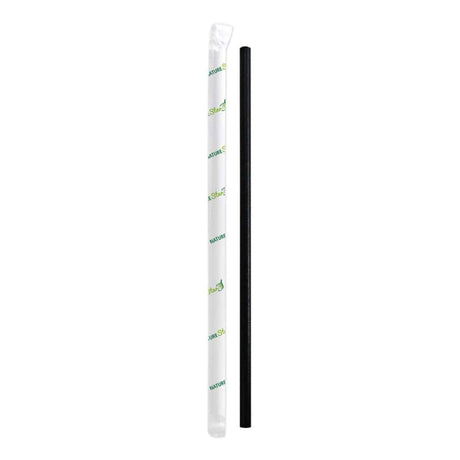NATURESTAR® Strohhalm aus Papier, Ø 6 mm 1 Packung (100 Stück), Schwarz