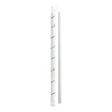 NATURESTAR Strohhalm aus Papier, Ø 6 mm 1 Packung (100 Stück), Weiß
