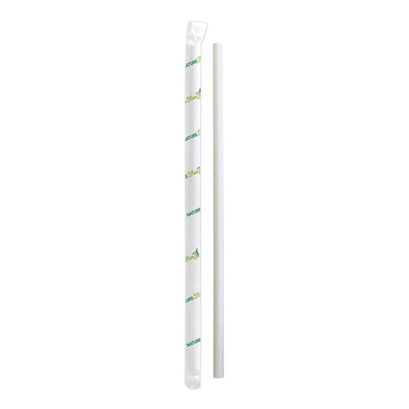 NATURESTAR Strohhalm aus Papier, Ø 6 mm 1 Packung (100 Stück), Weiß