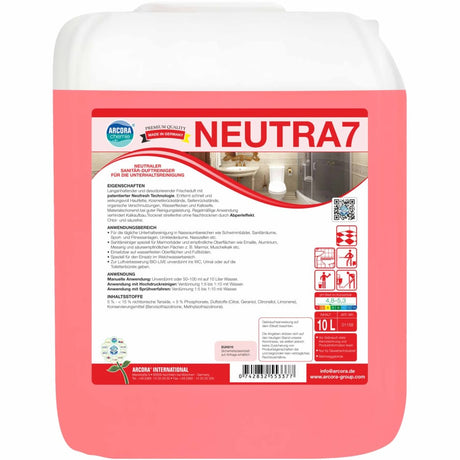 NEUTRA 7 neutraler Sanitärreiniger 10 Liter Kanister