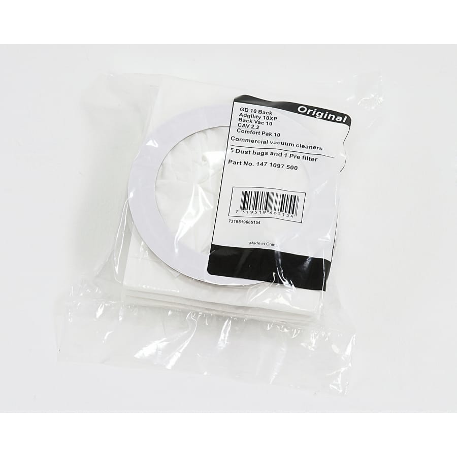 Nilfisk Staubbeutel 10 Liter für Rückentragesauger GD10
