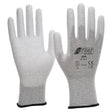 NITRAS ESD-Handschuhe, Nylon-Carbon-Handschuhe Größe S (6) – 1 Packung (12 Paar)