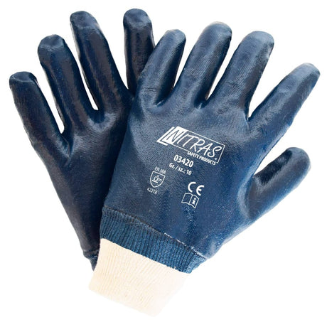 NITRAS Nitrilhandschuhe, vollbeschichtet L (8) – 1 Paar