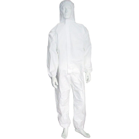 NITRAS® PROTECT Chemikalienschutzanzug Overall, weiß L – 1 Karton (50 Stück)