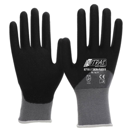 NITRAS® SKIN-FLEX V Strickhandschuh XL (9) – 1 Karton (144 Paar)