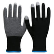 NITRAS SMART SWIPE Strickhandschuhe, PVC Noppen, schwarz Größe 8 – 1 Paar