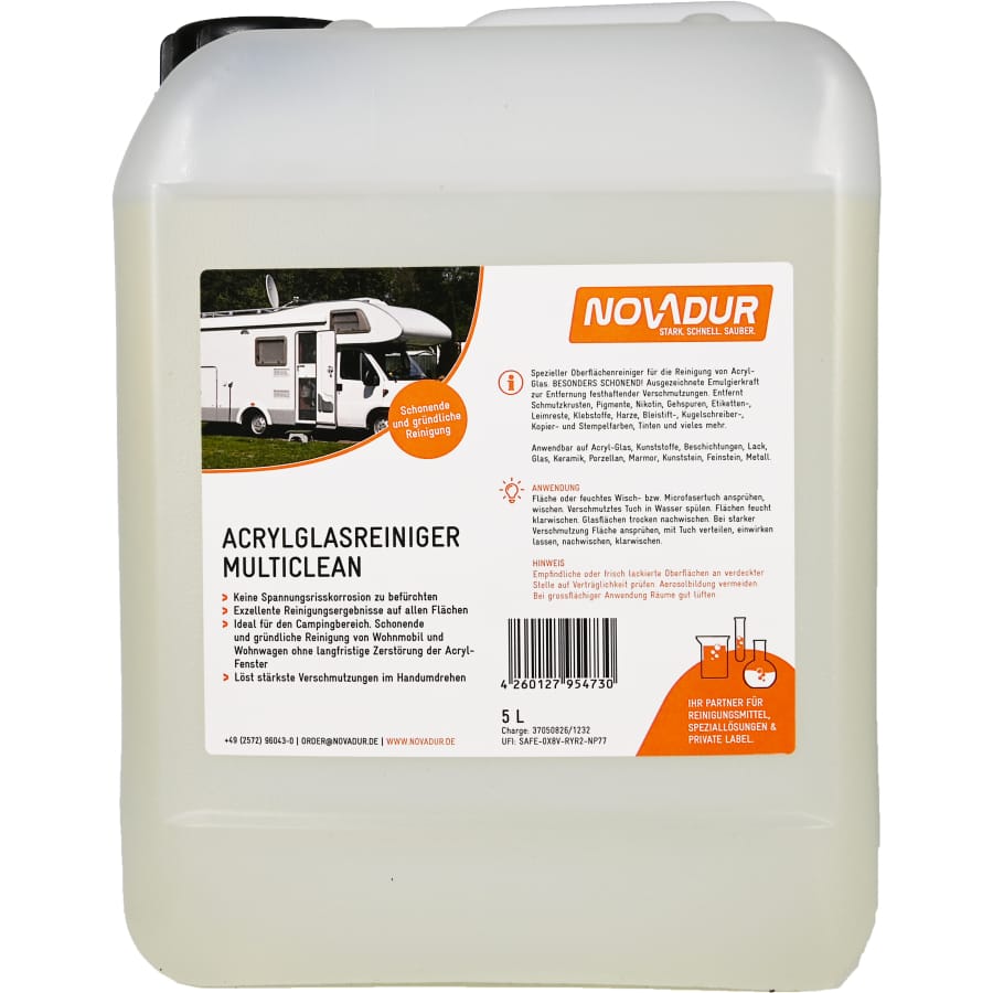 NOVADUR Acrylglasreiniger Multi Clean 5 l - Kanister