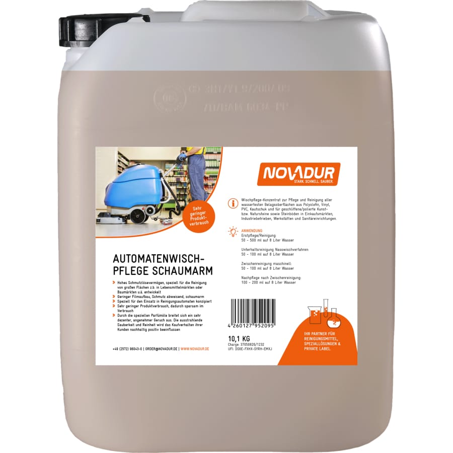 NOVADUR Automatenwischpflege schaumarm