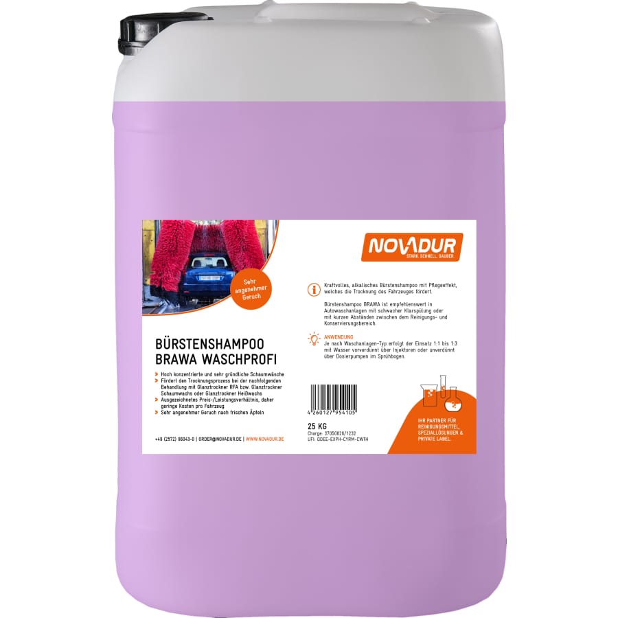 NOVADUR Bürstenshampoo BRAWA Waschprofi