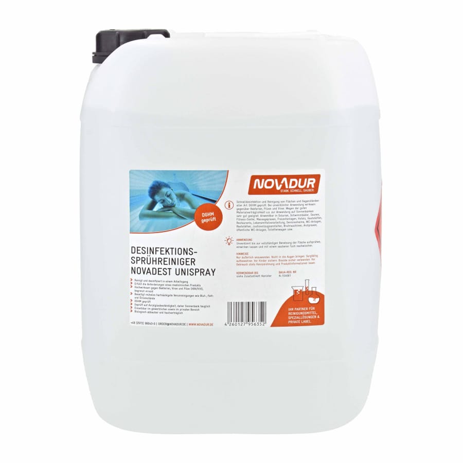 NOVADUR Desinfektions-Sprühreiniger Novadest UniSpray 10 Liter - Kanister
