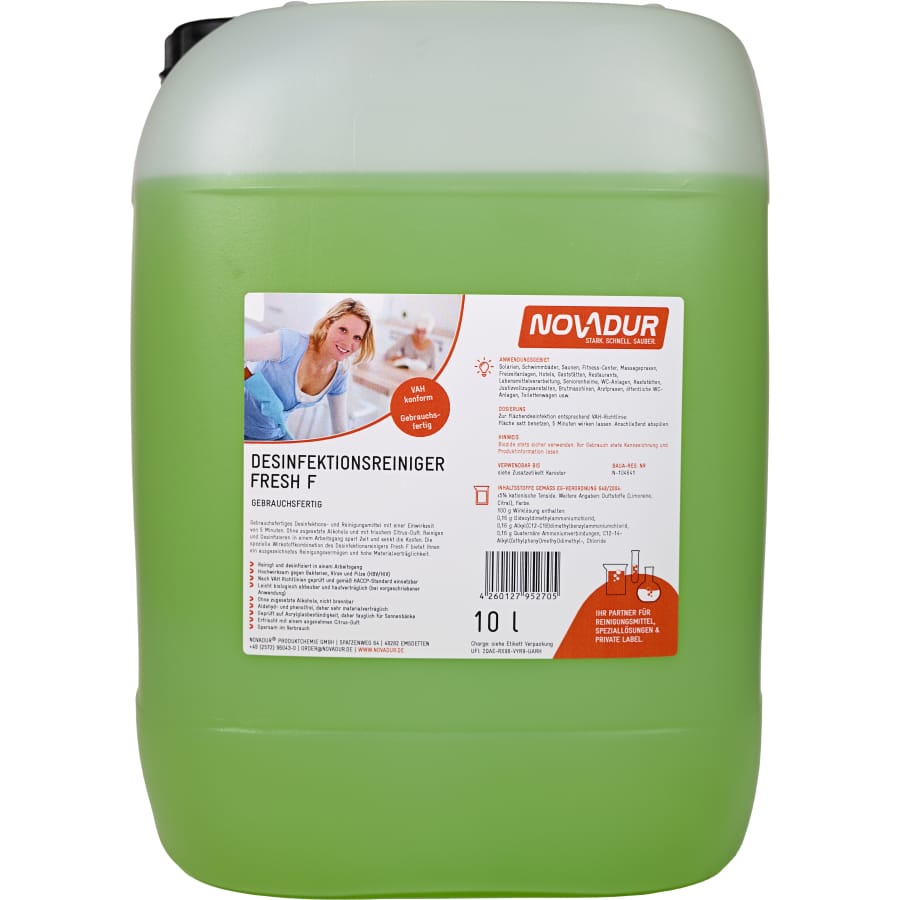 NOVADUR Desinfektionsreiniger Novadest Fresh F 10 l - Kanister