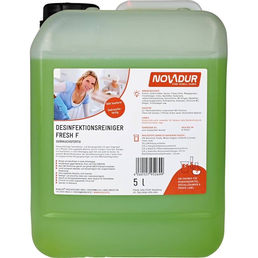 NOVADUR Desinfektionsreiniger Novadest Fresh F 5 l - Kanister