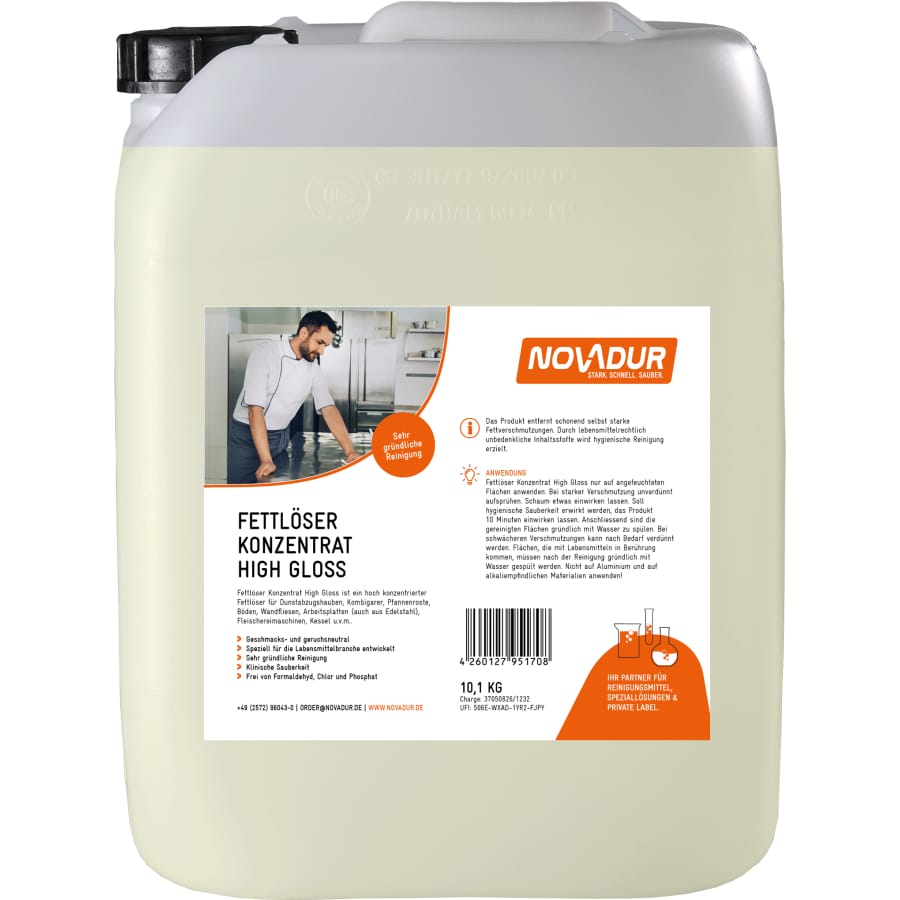 NOVADUR Fettlöser Konzentrat High-Gloss 10 l - Kanister