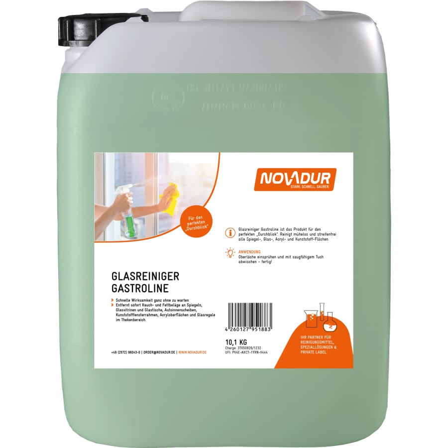 NOVADUR Glasreiniger Gastroline 10 l - Kanister