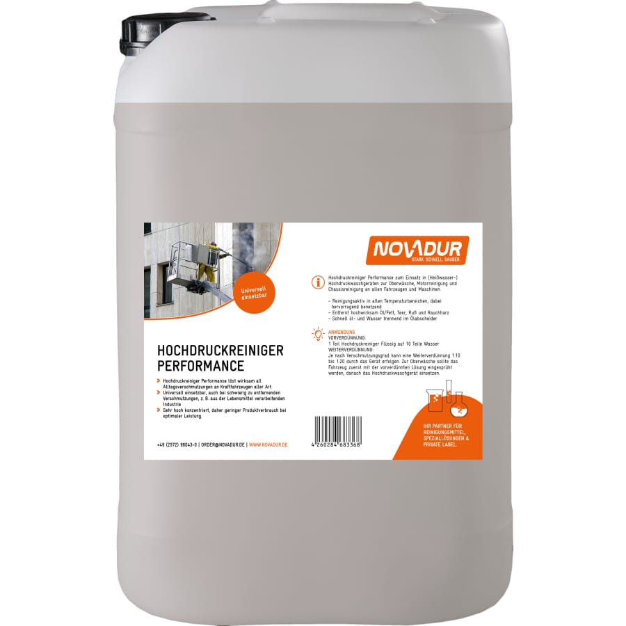 NOVADUR Hochdruckreiniger Performance 20 Liter - Kanister