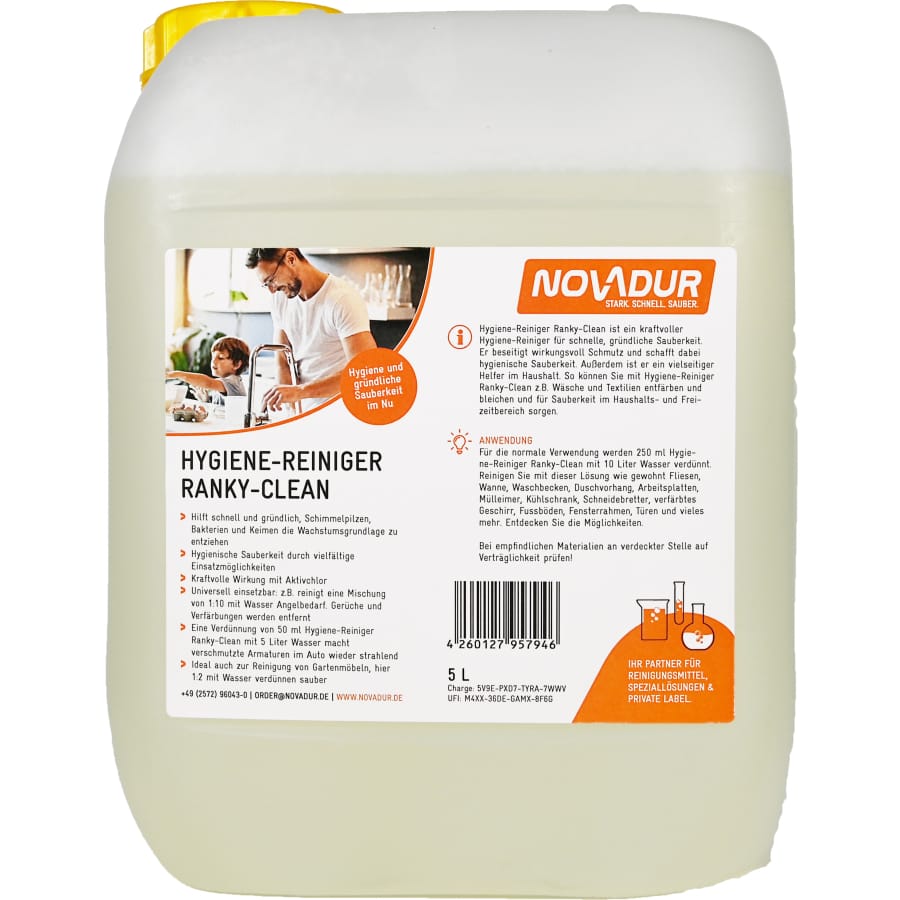 NOVADUR Hygiene-Reiniger Ranky-Clean 5 l - Kanister