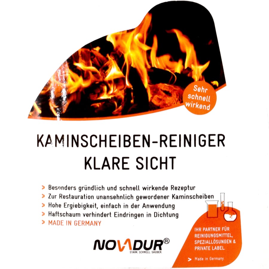 NOVADUR Kaminscheibenreiniger Klare Sicht