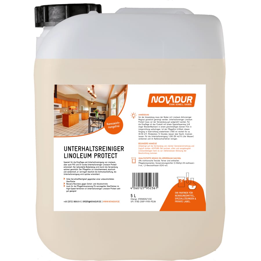 NOVADUR Linoleum Protect Unterhaltsreiniger 5 l - Kanister