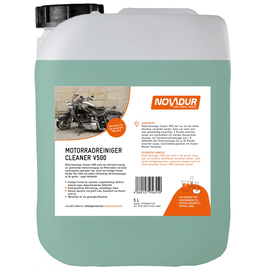 NOVADUR Motorradreiniger Cleaner 5 Liter - Kanister