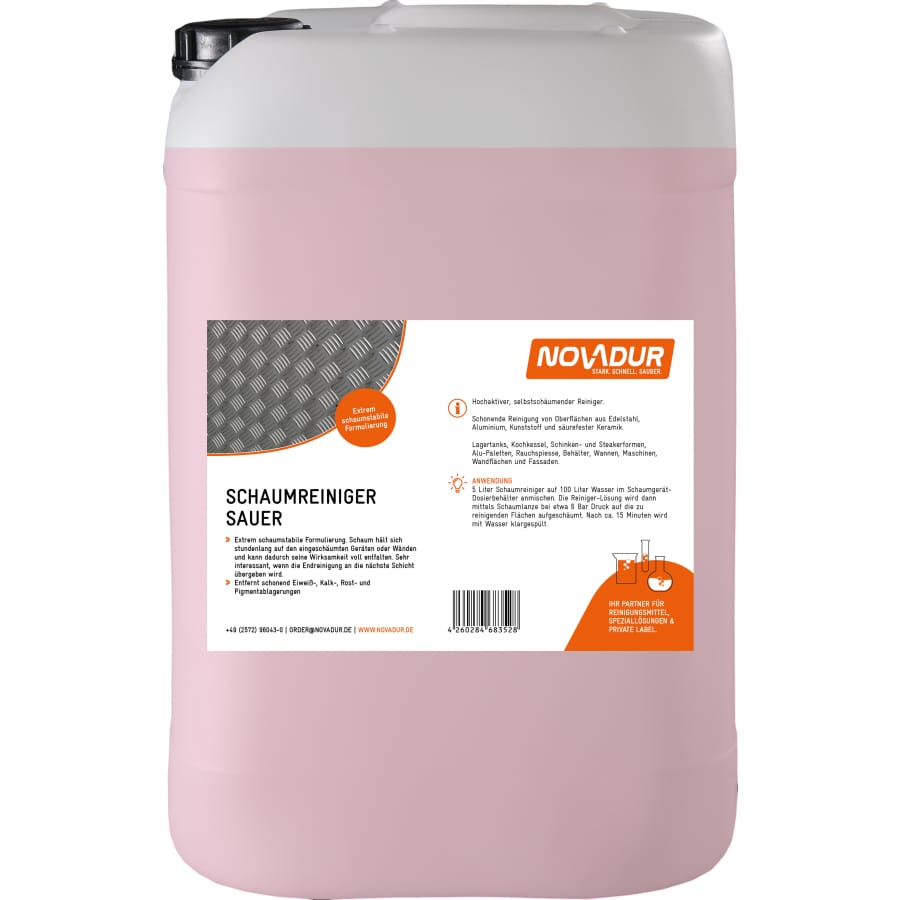 NOVADUR Schaumreiniger sauer 20 Liter - Kanister