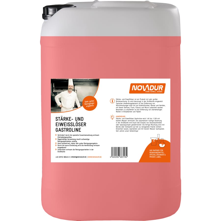 NOVADUR Stärke- und Eiweißlöser Gastroline 20 Liter - Kanister