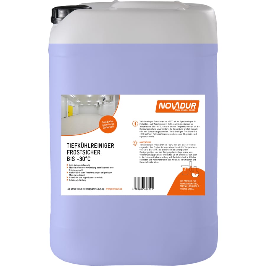 NOVADUR Tiefkühlreiniger Frostsicher bis -30° 20 Liter - Kanister