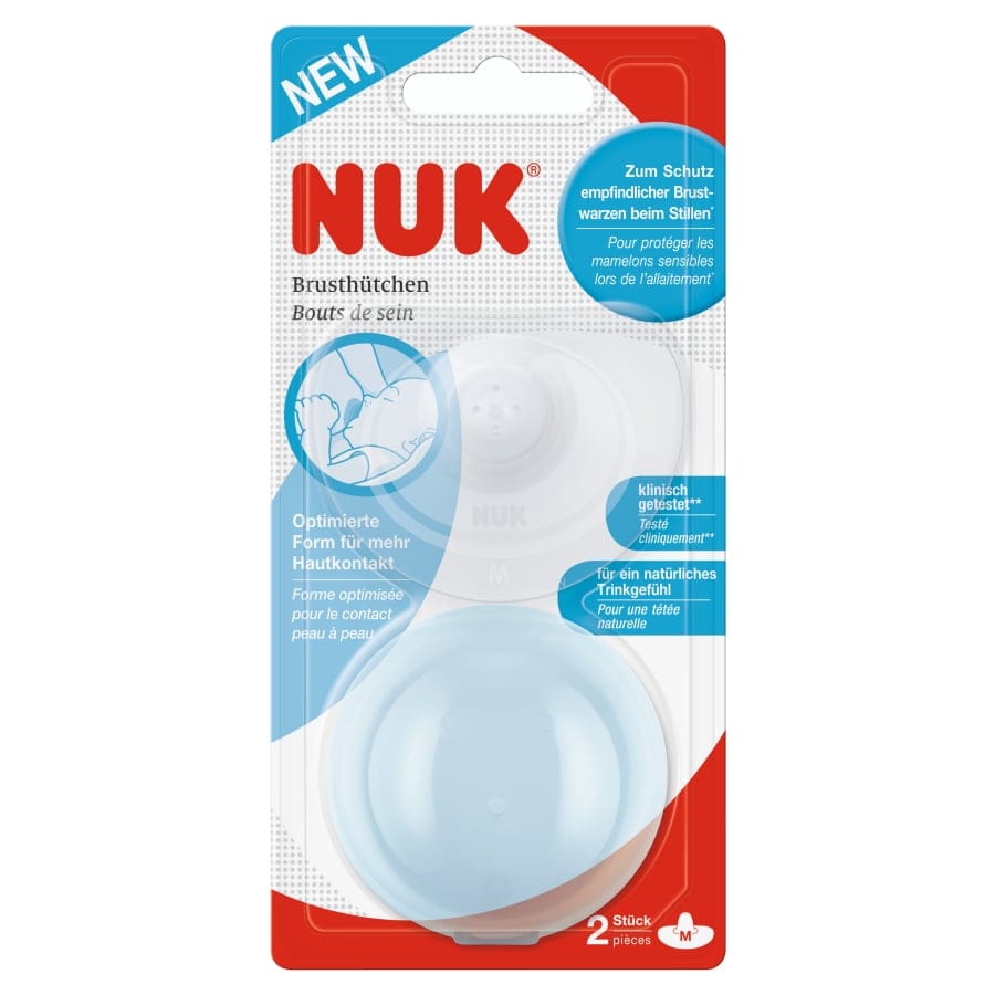NUK Brusthütchen mit Schutzdose Größe M (20 mm)