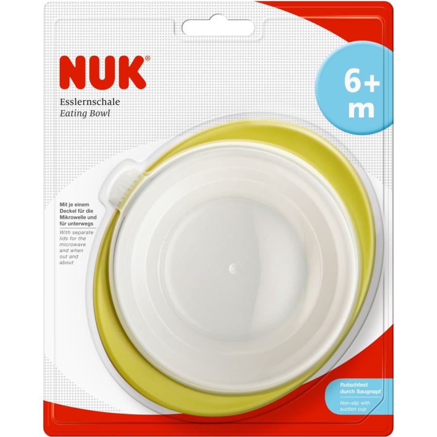 NUK Easy Learning Fütterlöffel und Esslernschale Esslernschale mit 2 Deckeln