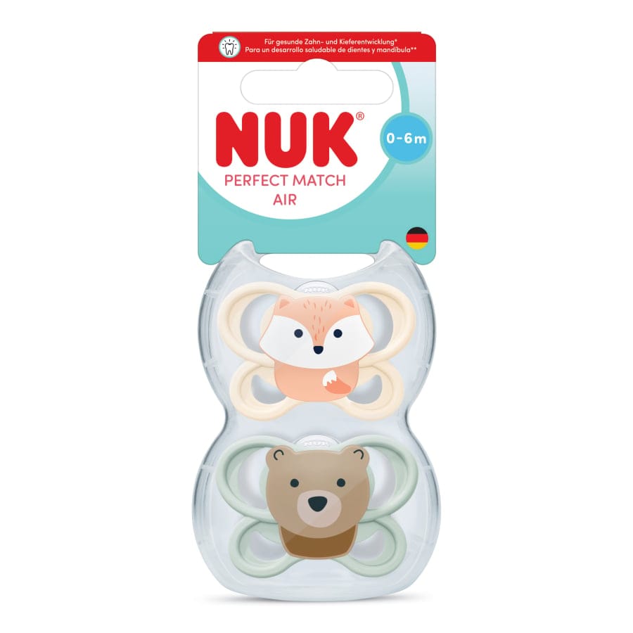 NUK Perfect Match Air Schnuller mit großer Öffnung 0–6 Monate