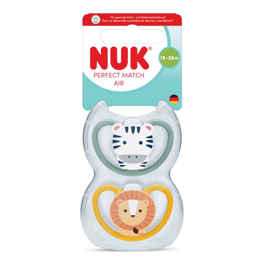 NUK Perfect Match Air Schnuller mit großer Öffnung 18–36 Monate