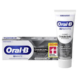 Oral-B 3D White Luxe Charcoal Zahncreme, Pfefferminze