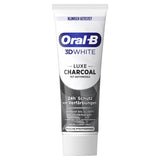 Oral-B 3D White Luxe Charcoal Zahncreme, Pfefferminze