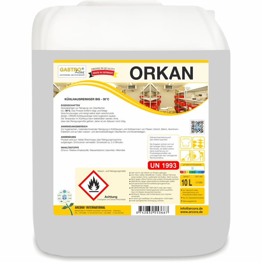 ORKAN Kühlhausreiniger bis -30°C