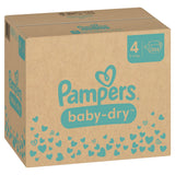 Pampers Baby Dry 4 Maxi Windeln, 9-14 kg 1 Monatsbox = 204 Windeln
