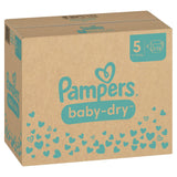 Pampers Baby Dry 5 Junior Windeln, 11-16 kg 1 Monatsbox = 174 Windeln