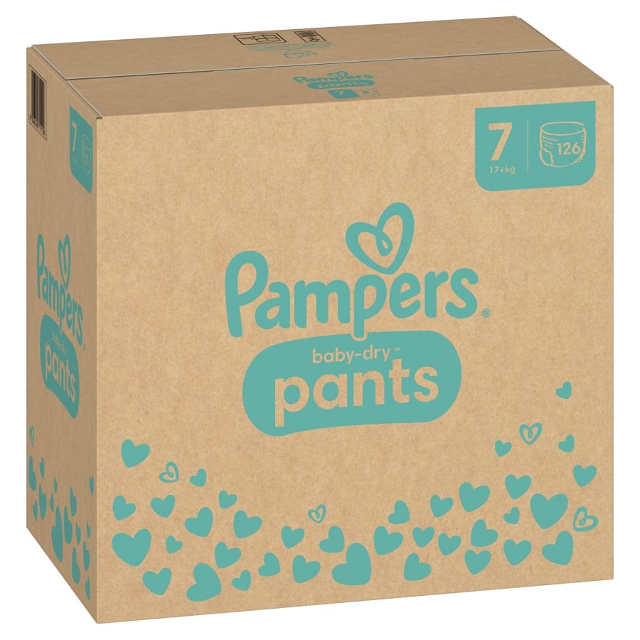 Pampers Baby Dry Pants 7 Extra Large Windeln, 17+ kg