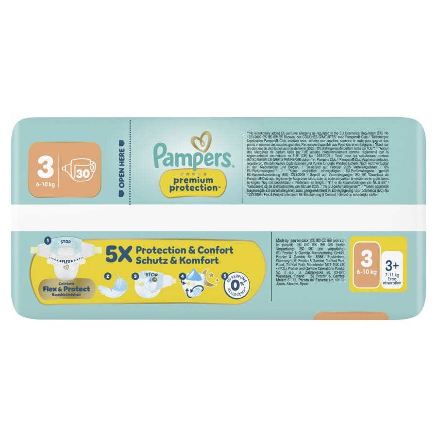 Pampers Premium Protection 3 Midi Windeln, 6-10 kg, Größe 3