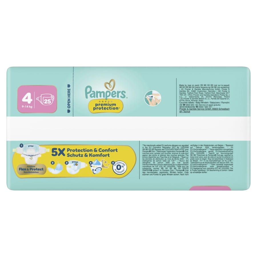 Pampers Premium Protection 4 Maxi Windeln, 9-14 kg, Größe 4