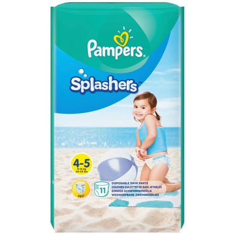 Pampers Schwimmwindeln Splashers, Tragepack 11 Stück (Größe 4-5)