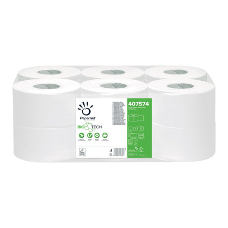 Papernet Bio Tech Toilettenpapier 2-lagig Mini Jumborollen
